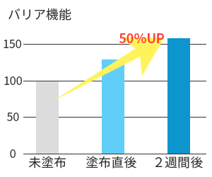 バリア機能50%UP